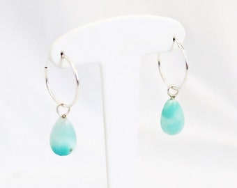 LARIMAR earrings, Atlantis stone, rare UNIQUE jewelry made by master hands, Made in Germany, protective stone, healing stone, valuable investment!