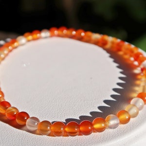 Carnelian Natural Bracelet for women / Stretch bracelet / Charm / Power of healing stones / Handmade with love / Sustainable image 9