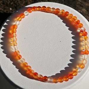Carnelian Natural Bracelet for women / Stretch bracelet / Charm / Power of healing stones / Handmade with love / Sustainable image 10
