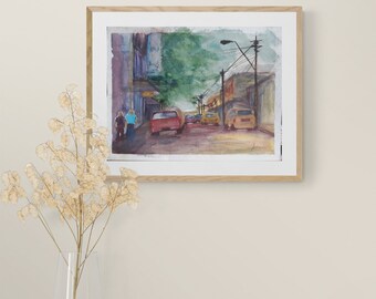 PEMBROKE STREET #2, Original watercolour