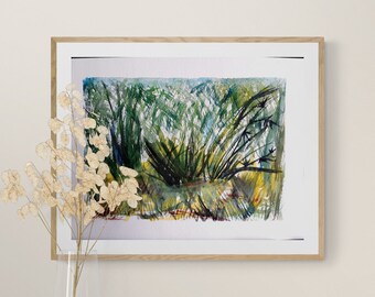 BAMBOO PATCH, Original watercolour