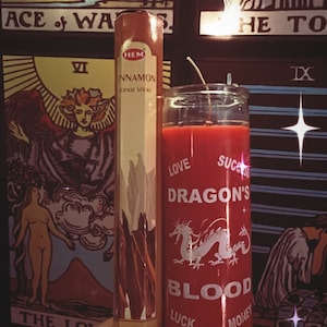 Dragons Blood fixed&dressed 7 day candle