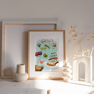 Illustration de recette personnalisée, cadeau personnalisé et art culinaire, cadeau de la fête des Mères image 7