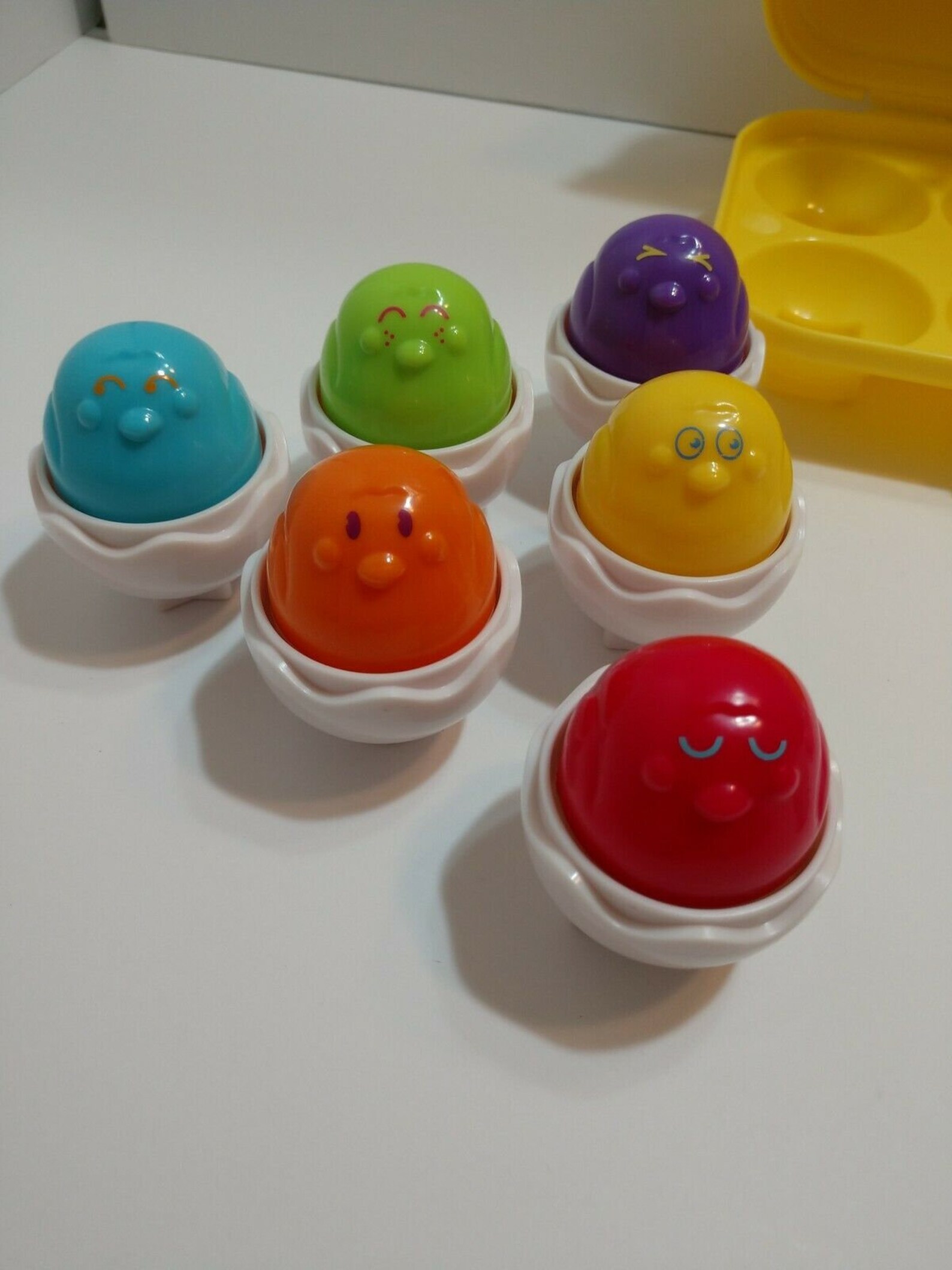 Vintage baby toy Tomy hide n squeak eggs set shape sorter 1993 Etsy