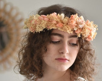wedding dried flower crown