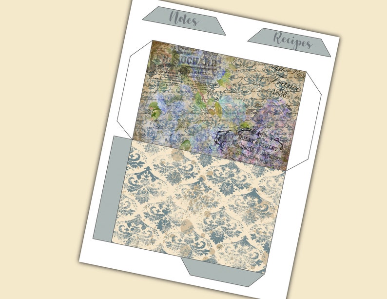 Mini File Folder Book - Digital - Printable - Journal Cards - Digital ...