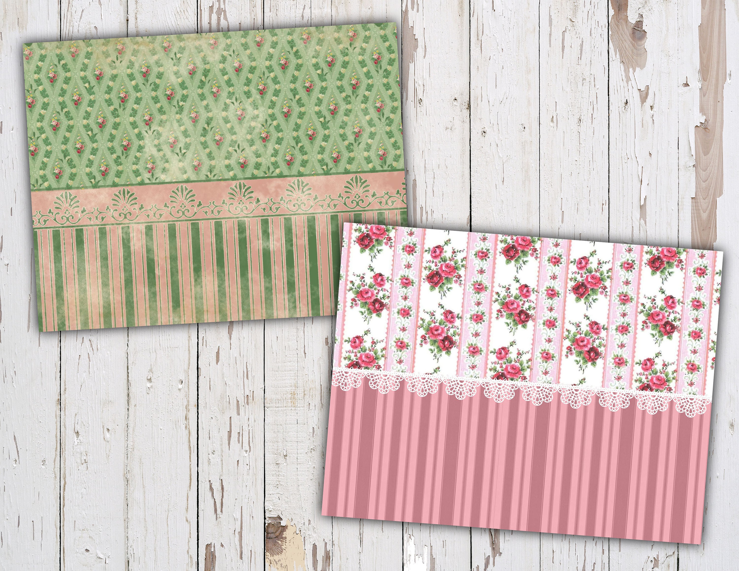 Vintage French Wallpaper Antique Wallpaper French Rose - Etsy