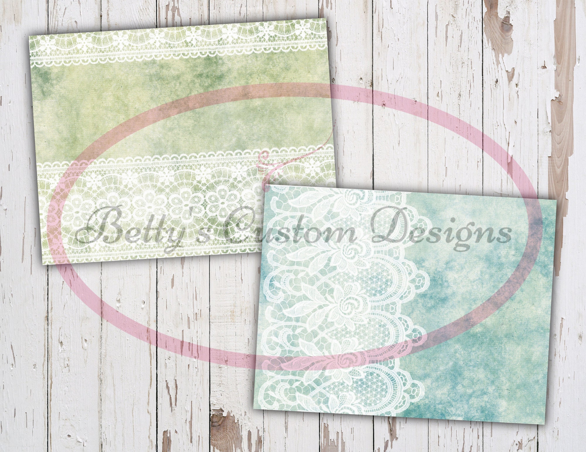 Vintage Lace Background Junk Journal Kit - Digital Paper Prints ...