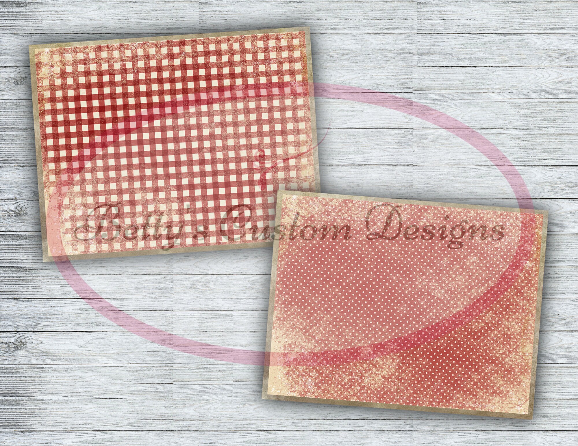 junkjournal【antique Red】 Vintage Junk Journal | Handmade Journal | Junk Journal Gold
