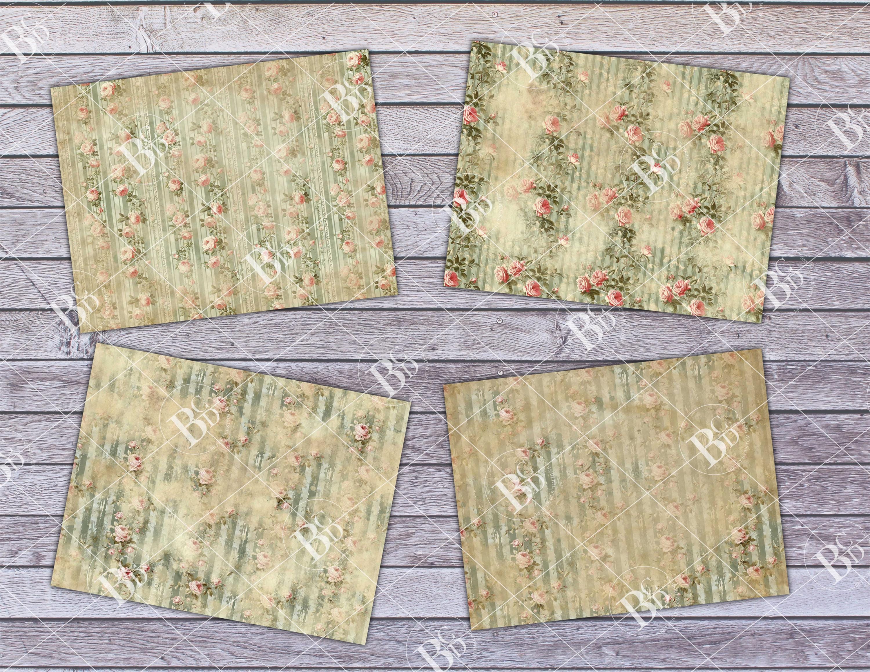 Antique Rose | Junk Journal Kit | Digital | Printable | Ephemera - Etsy