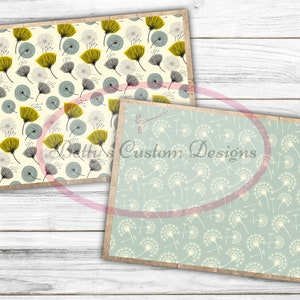 Dandelion - Junk Journal Kit - Digital Paper Prints - Scrapbook ...