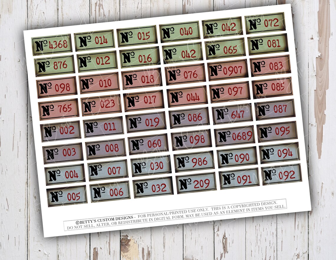 Vintage Labels Set VI - Labels - Random Labels - Junk Journal Ephemera ...