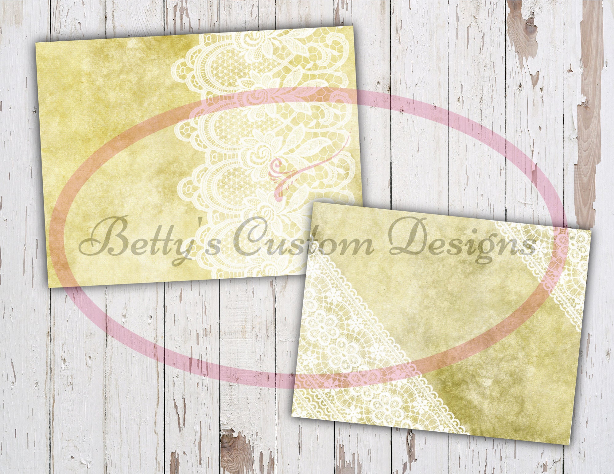 Vintage Lace Background Junk Journal Kit - Digital Paper Prints ...