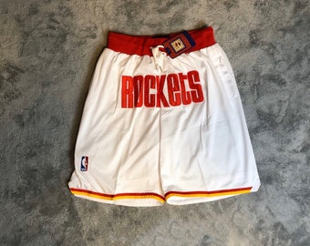 retro houston rockets shorts