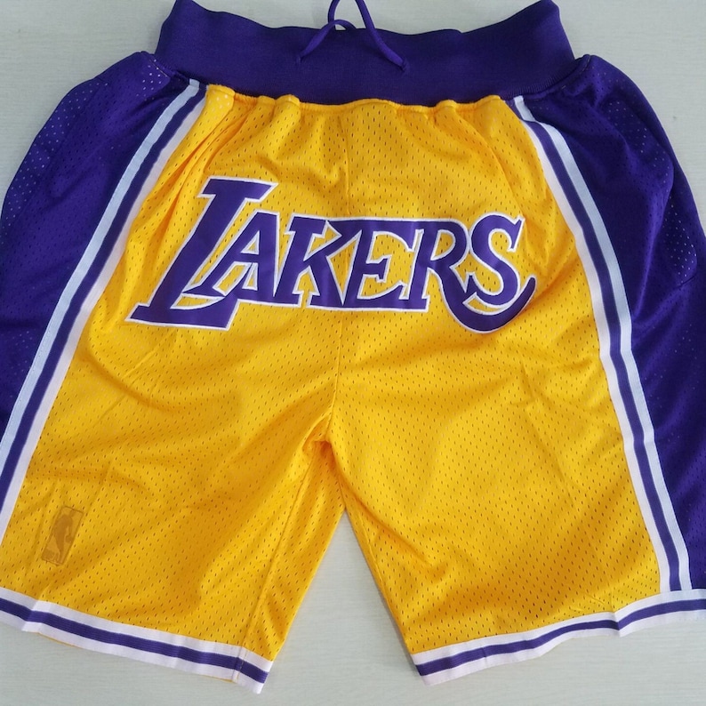 Men's Vintage Lakers Short With Pockets US Size Los | Etsy