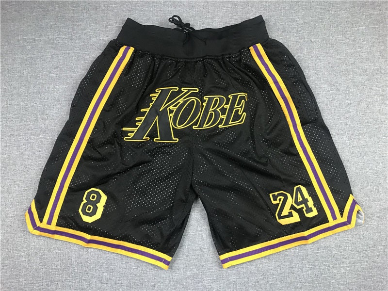 Kobe Men Shorts Vintage Short Stitched Black | Etsy