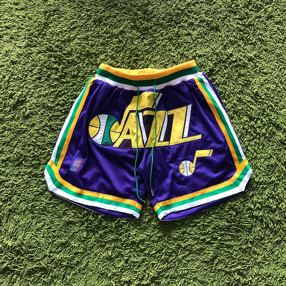 Men's Vintage Utah Jazz Short With Pockets US Size Jazz Etsy