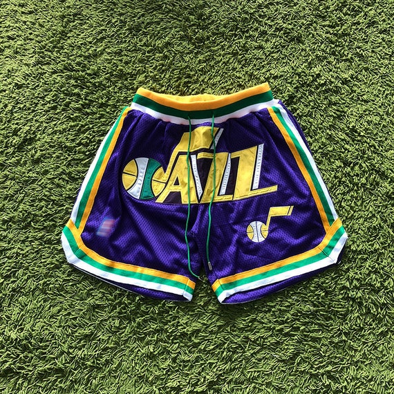 old school utah jazz shorts