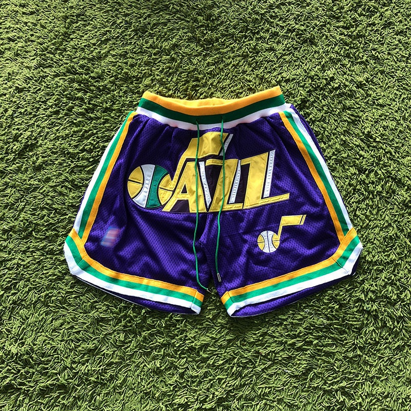 Men S Vintage Utah Jazz Short With Pockets Us Size Jazz Etsy