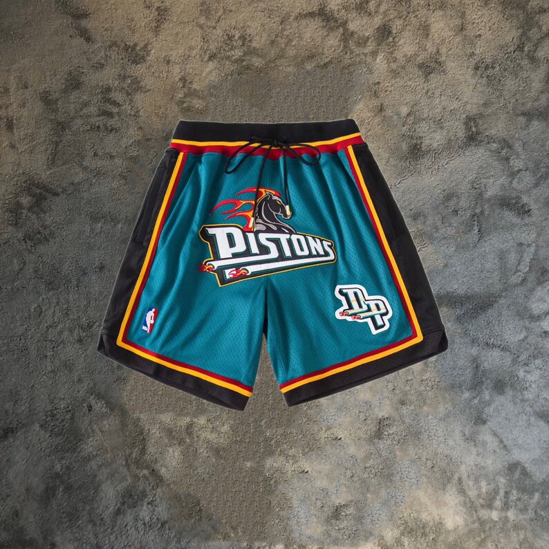 Men's Vintage Pistons Short With Pockets US Size Detroit Etsy
