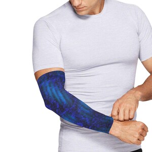 Weather Protection Sleeves for Cyclists and other outdoor activities Blue Steel