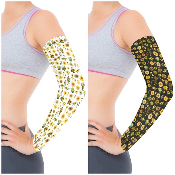 Sunflowers Design Weather Protection Sleeves for Cyclists and other outdoor activities