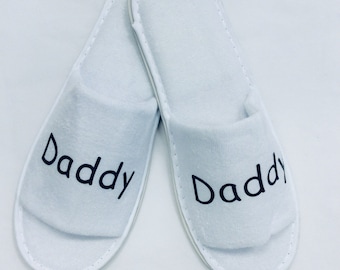 Personalised Men’s Unisex XL Spa Slippers