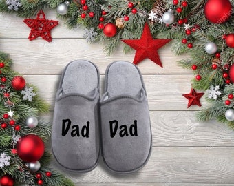 Personalised Men’s Grey slippers