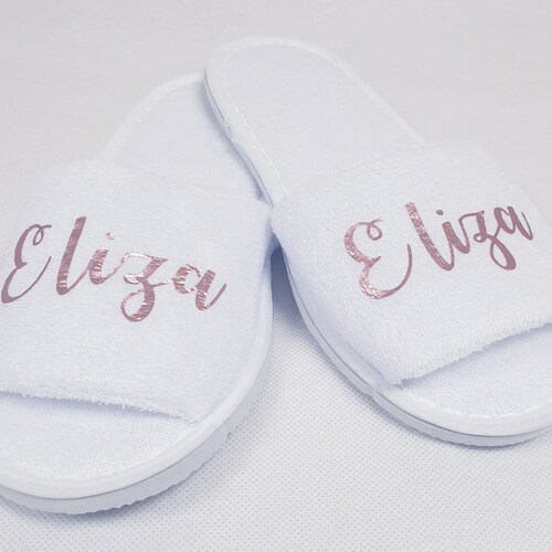 Personalised Adult Spa Slippers Hen Night Wedding Etsy