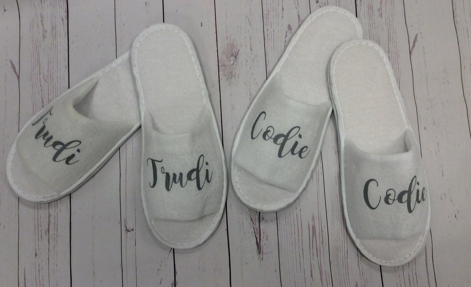 Spa Slippers White Terry Towelling Mens Women Hotel Wedding Dance Spa Slippers White Terry Towelling Mens Women Hotel Wedding Dance