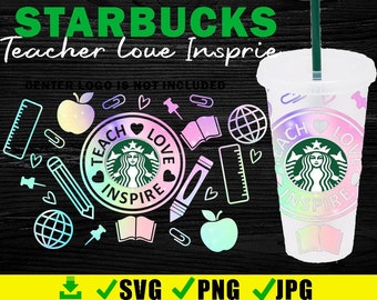 Free Free Teach Love Inspire Svg Starbucks Cup
