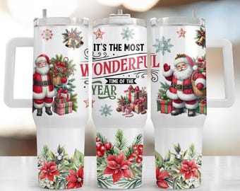 40oz Christmas Tumbler Sublimation,Winter tumbler PNG, Xmas PNG Tumbler Design Sublimation, Designs Instant PNG Downloads