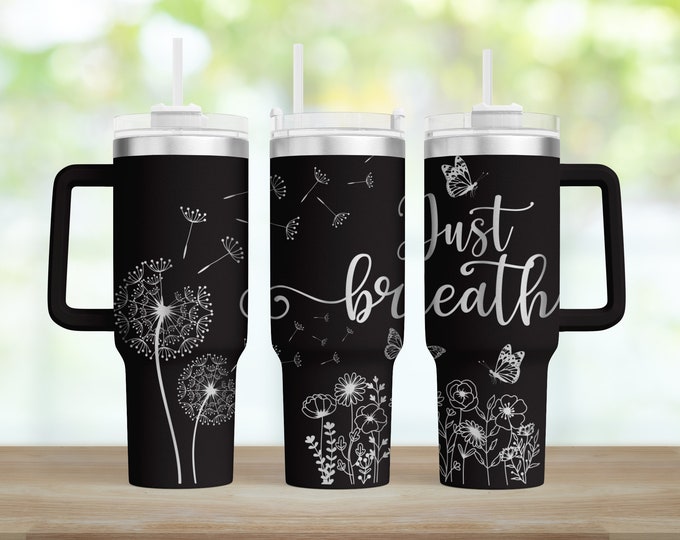Wildflowers Tumbler Wrap Laser Svg 40oz Laser Engraved Tumbler Wrap ...