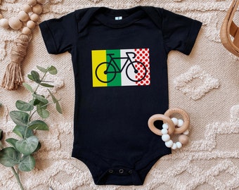 Cycling Baby Onesie, Tour de France Inspired, Bicycle Baby Shower Gift