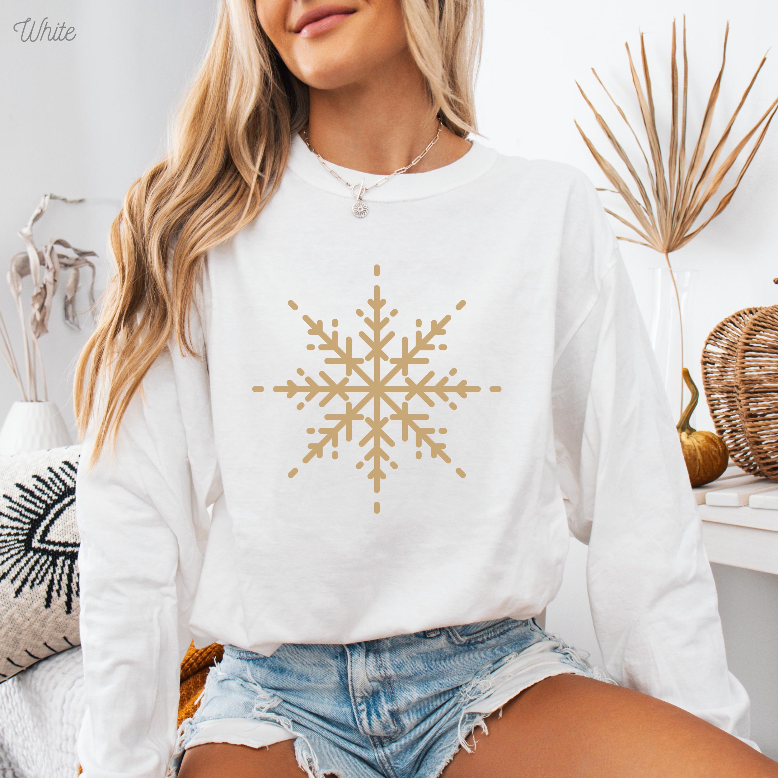 Couples Matching Christmas Shirt, Matching Snowflake