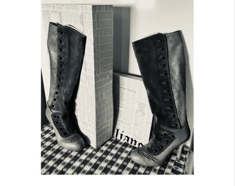John Galliano Leather Boots