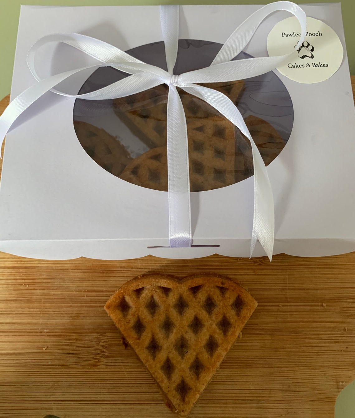 Woofles Peanut Butter Dog Waffles Dog Treats Etsy