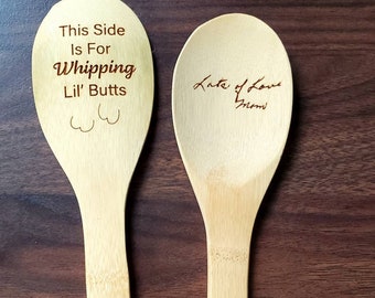 Engraved Wooden Spoon, Personalized Gift for Christmas, Customized Wood Spoon, Engraved, Custom Gift, Gigi, Nana, Gift for Baker