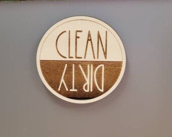Dishwasher Magnet, Clean and Dirty Magnet, Dirty and Clean, Kitchen Magnet, Dishwasher Sign