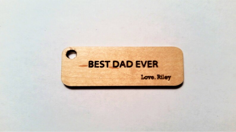 Personalized Keychain Fathers Day gift, Gift for Dad, Step Dad Gift, Custom Keychain, Gift for Men Under 30, Gift for Dad from Kids Maple