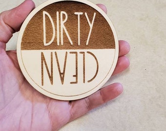 Clean and Dirty Magnet, Magnet for Dishwasher, Farmhouse Kitchen Decor, Gift for Her Under 10