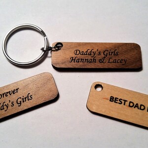 Personalized Keychain Fathers Day gift, Gift for Dad, Step Dad Gift, Custom Keychain, Gift for Men Under 30, Gift for Dad from Kids image 4