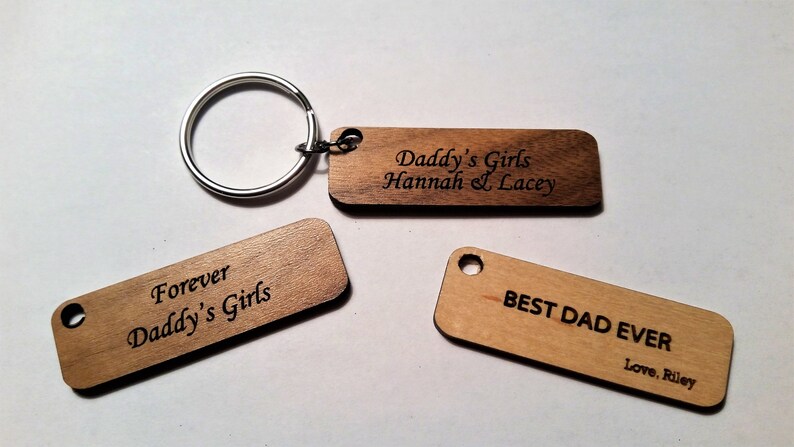 Personalized Keychain Fathers Day gift, Gift for Dad, Step Dad Gift, Custom Keychain, Gift for Men Under 30, Gift for Dad from Kids image 4