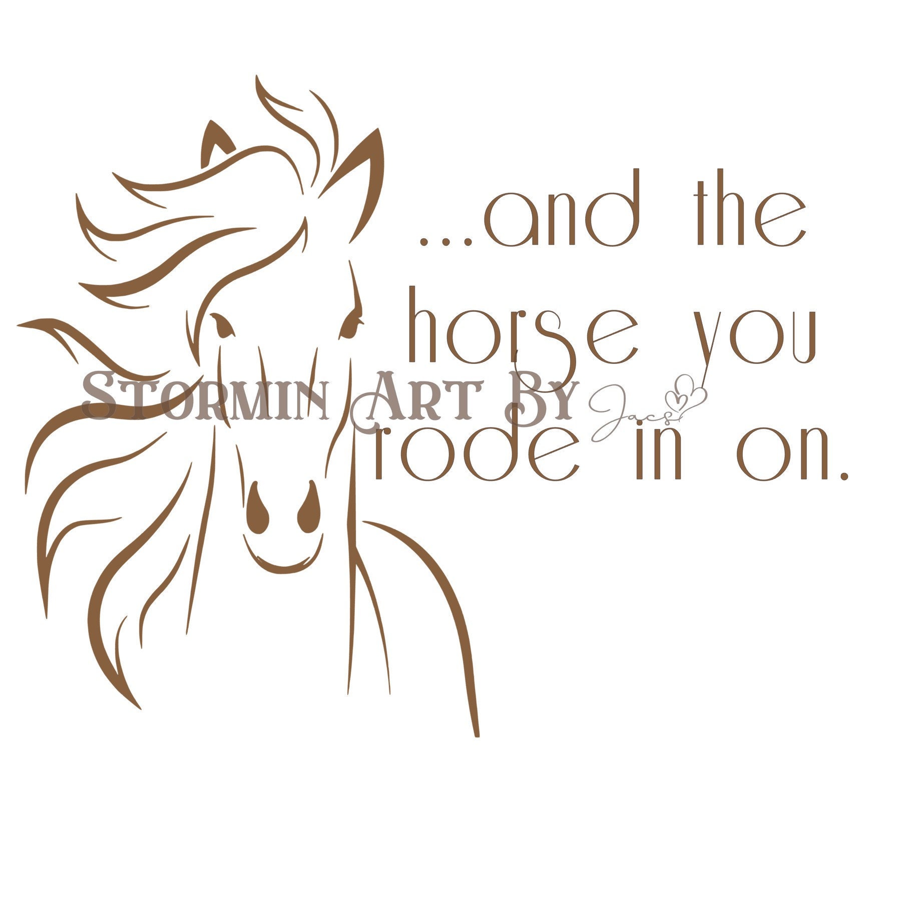 And the Horse You Rode In On Digital Download. Printable Etsy