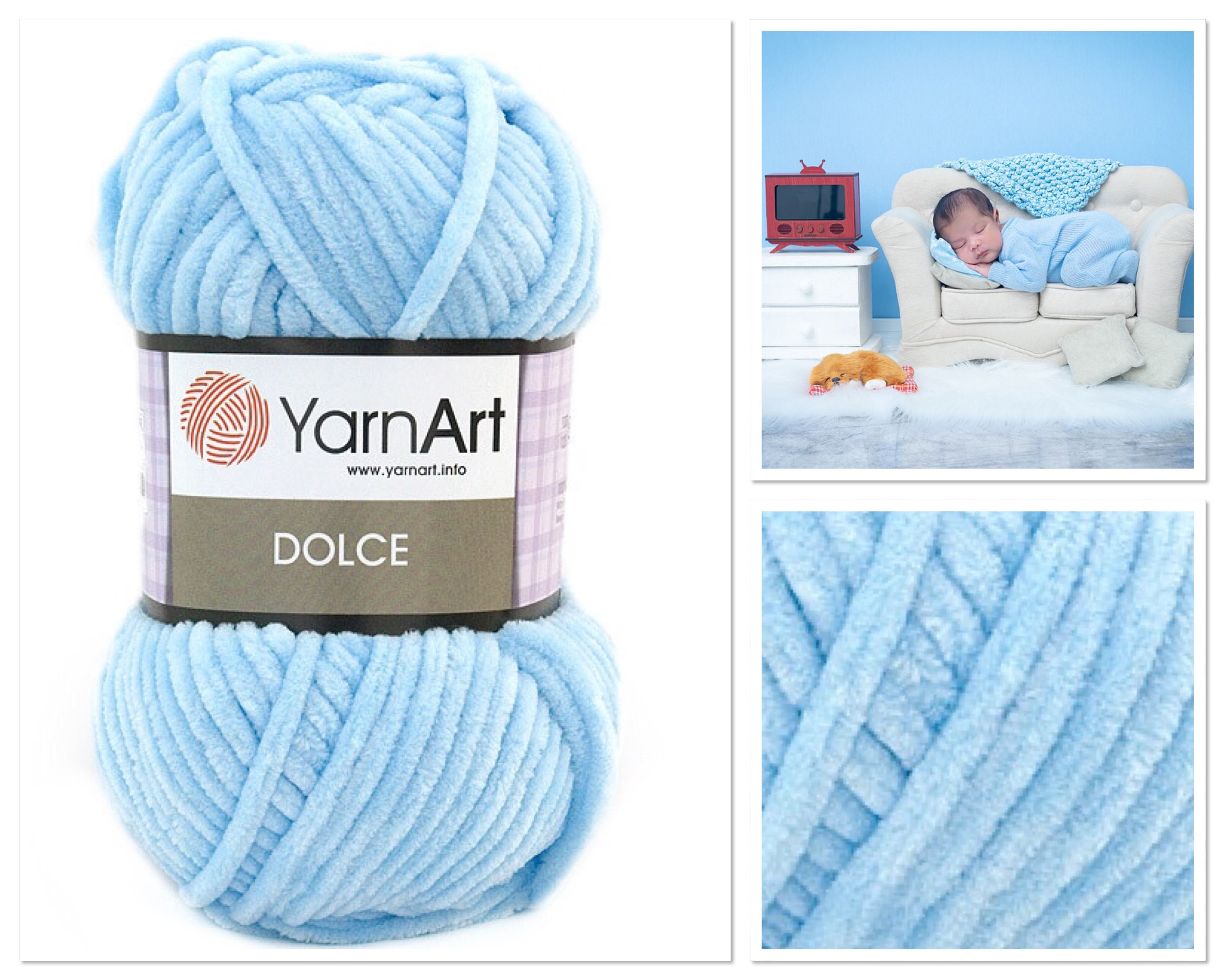 Amigurumi yarn YarnArt Dolce Hypoallergenic baby velvet yarn Etsy