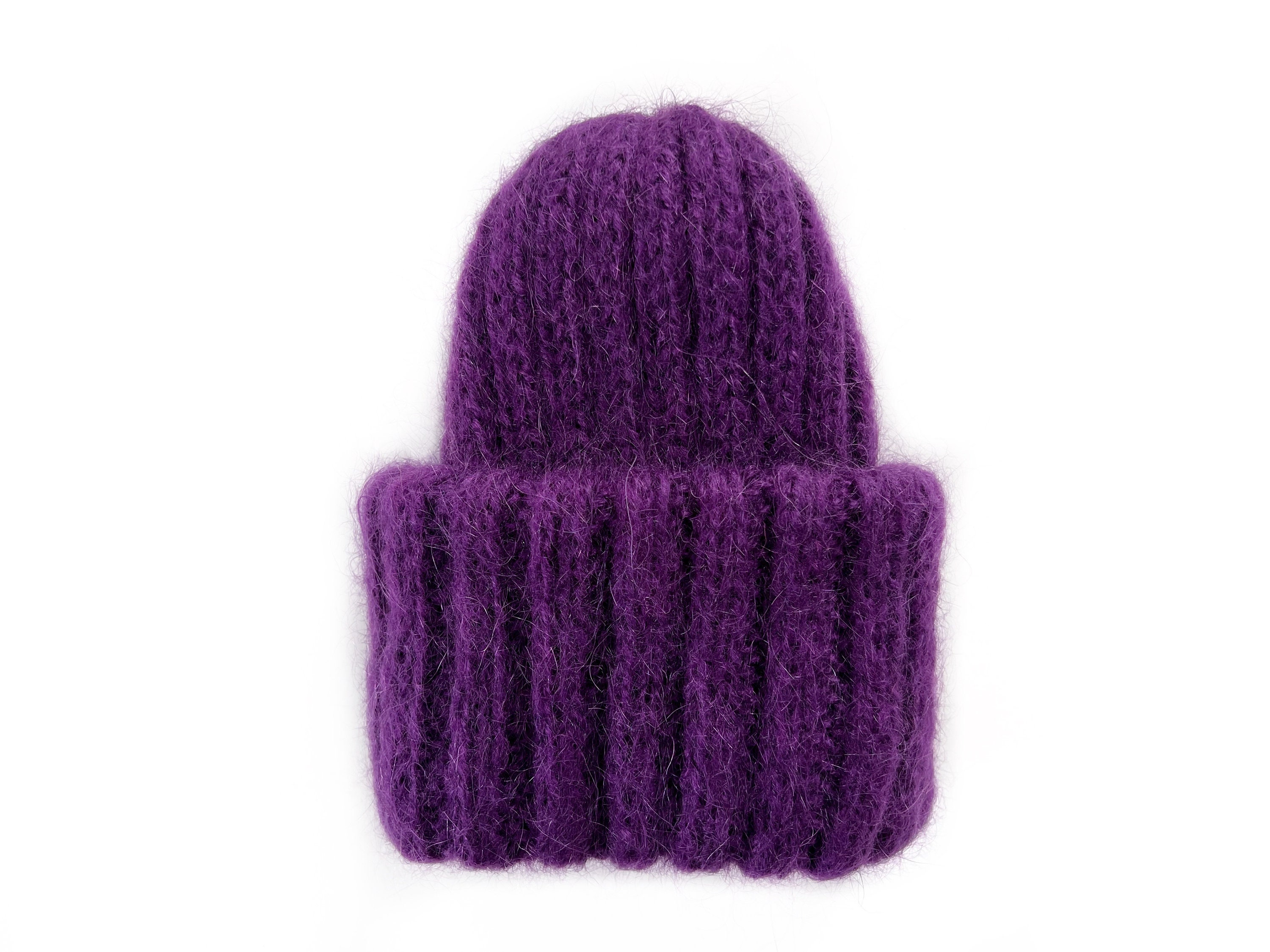 Louis Vuitton Mauve and Purple Mohair Knit Beanie