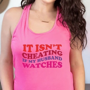 Not Cheating Swinger tank Top, Upside Down Pineapple Tank Top, Swingers Clothing, Swinger Lifestyle, Swingers Pineapple, Swingers Shirt