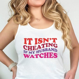 Not Cheating Swinger tank Top, Upside Down Pineapple Tank Top, Swingers Clothing, Swinger Lifestyle, Swingers Pineapple, Swingers Shirt