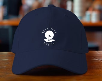 Best Papa by Par Hat - Navy / Best Papa by Par Golf Hat / Golf Papa Grandpa Gift / Fathers Day Papa Golf Gift