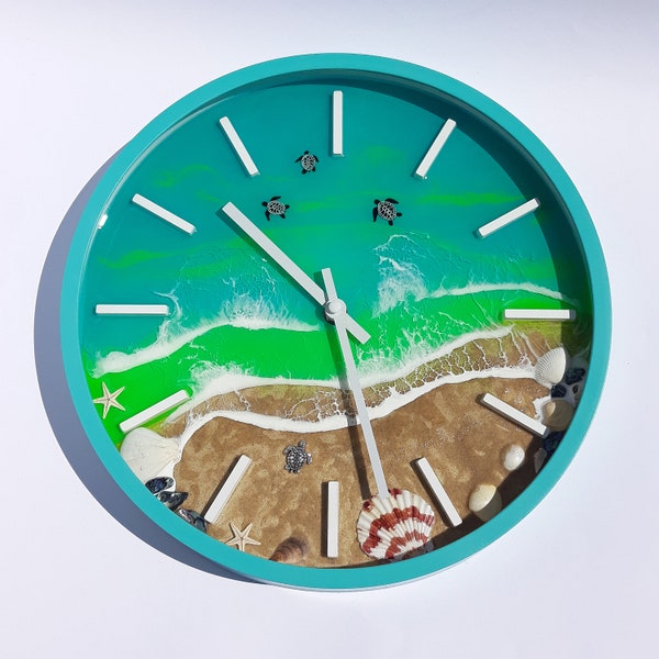 Blue Wall Clock Etsy Australia